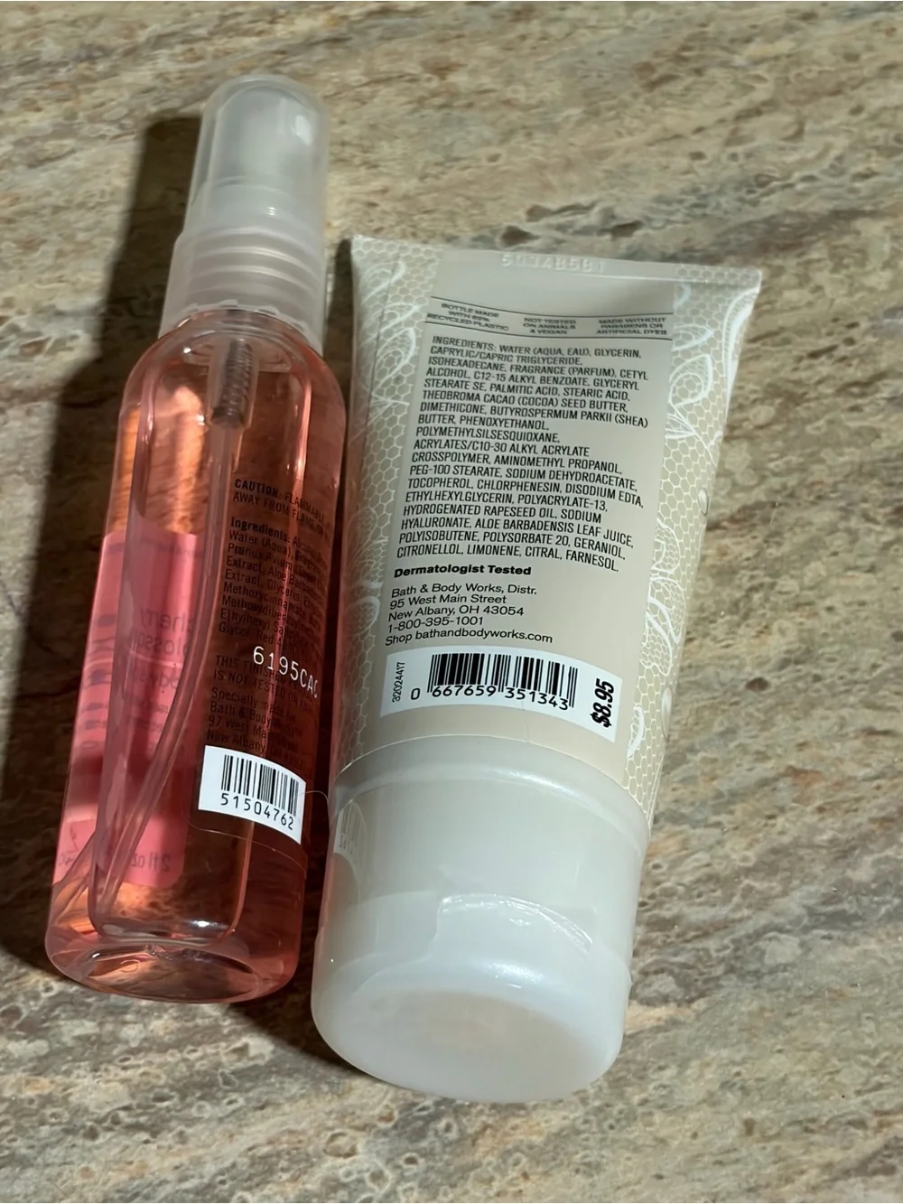 Bath & Body Works Always & Forever Body Cream and Cherry Blossom Body Splash